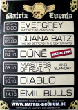 MATRIX EVENTS - 2009 - Guana Batz - Emil Bulls - Evergrey - Poster