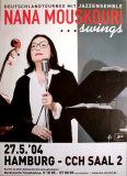 MOUSKOURI, NANA - 2004 - Live In Concert - Swings Tour - Poster - Hamburg