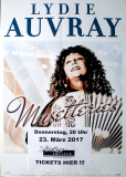 AUVRAY, LYDIE - 2017 - In Concert - Muselleries Tour - Poster - Dsseldorf