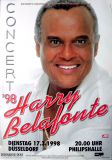 BELAFONTE, HARRY - 1998 - Plakat - In Concert Tour - Poster - D�sseldorf