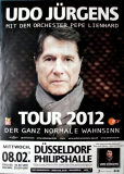 J�RGENS, UDO - 2012 - Concert - Der ganz.... Tour - Poster - D�sseldorf N18