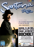 SANTANA - 2004 - In Concert - Manfred Mann - Shaman Tour - Poster - Bocholt B