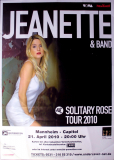 JEANETTE - 2010 - Plakat - In Concert - Solitary Rose Tour - Poster - Mannheim