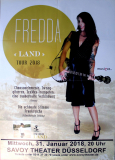 FREDDA - 2018 - Plakat - In Concert - Land Tour - Poster - D�sseldorf