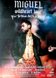 MIGUEL - 2015 - Plakat - In Concert - Wildheart Tour - Poster