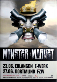 MONSTER MAGNET - 2010 - Live In Concert - Mastermind Tour - Poster - Erlangen