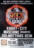 ROCK LEGENDEN - 2018 - In Concert - Karat - City - Reim - Poster - Oberhausen