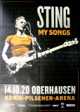 STING - THE POLICE - 2020 - In Concert - My Songs Tour - Poster - Oberhausen