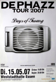 De PHAZZ - 2007 - Live In Concert - Days of Twang Tour - Poster - Essen