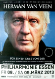 VAN VEEN, HERMAN - 2013 - In Concert - Fr einen Kuss... Tour - Poster - Essen