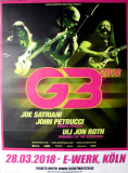 G3 - PETRUCCI - ROTH - SATRIANI - 2018 - In Concert Tour - Poster - Kln - N21