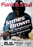BROWN, JAMES - 1998 - Supremes - Temptations - Concert - Poster - Bblingen