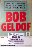 GELDOF, BOB - BOOMTOWN RATS - 2011 - In Concert Tour - Poster - Kln
