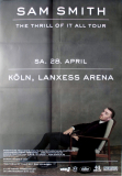 SMITH, SAM - 2018 - Live In Concert - Thrill of it All Tour - Poster - Kln - B