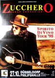 ZUCCHERO - 1995 - Plakat - In Concert - Spirit di Vino Tour - Poster - Dsseldorf