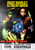 MARLEY, ZIGGY - 1992 - Plakat - In Concert - Jahmekya Tour - Poster - Bonn
