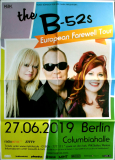 B-52's - 2019 - In Concert - European Farwell Tour - Poster - Berlin