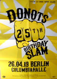 DONOTS - 2019 - In Concert - 25th Birthday Slam Tour - Poster - Berlin
