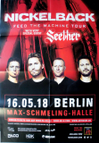 NICKELBACK - 2018 - In Concert - Feed the Machine Tour - Poster - Berlin