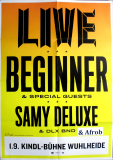 BEGINNER - 2019 - In Concert - Afrob - Samy Deluxe - Poster - Berlin
