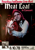MEAT LOAF - 1978 - Live In Concert - Bat Out Of Hell Tour - Poster - Hamburg