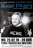 PRAHL, AXEL - 2019 - Plakat - In Concert - Mehr Tour - Poster - Berlin