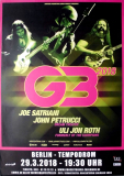 G3 - PETRUCCI - ROTH - SATRIANI - 2018 - In Concert Tour - Poster - Berlin - B5