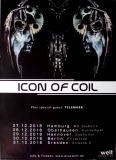 ICON OF COIL - 2018 - Plakat - Telemark - In Concert Tour - Poster