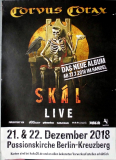 CORVUS CORAX - 2018 - Plakat - In Concert - Skal Tour - Poster - Berlin
