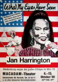HARRINGTON, JAN - 1986 - Plakat - Gospel - In Concert - Poster - Hamburg