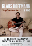 HOFFMANN, KLAUS - 2022 - In Concert - Septemberherz Tour - Poster - Hannover
