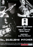 ADRIAN WEISS BAND - 2018 - Plakat - In Concert Tour - Poster - Dsseldorf