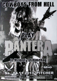 COWBOYS FROM HELL - 2017 - Tribute to Pantera - Concert - Poster - Dsseldorf