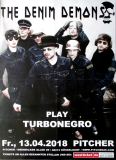 DENIM DEMONS - 2018 - Tribute to Turbonegro - Concert - Poster - Dsseldorf - A