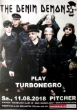 DENIM DEMONS - 2018 - Tribute to Turbonegro - Concert - Poster - Dsseldorf - B