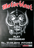 MOTRBLAST - 2016 - Tribute to Motrhead - Poster - Dsseldorf