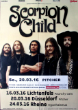 SCORPION CHILD - 2016 - In Concert - Acid Roulette Tour - Poster - Dsseldorf B
