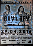 GAVLYN & REVERIE - 2016 - In Concert - European Tour - Poster - Dsseldorf