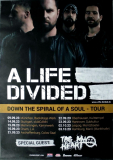 A LIFE DIVIDED - 2023 - In Concert - Down the Spiral of Soul Tour - Poster
