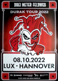 DREI METER FELDWEG - 2022 - In Concert - Durak Tour - Poster - Hannover