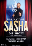 SASHA - 2022 - Plakat - In Concert - This is my Time Tour - Poster - Hannover