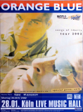 ORANGE BLUE - 2002 - In Concert - Songs of Liberty Tour - Poster - Kln