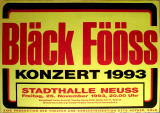 BLCK FSS - 1993 - Plakat - Live In Concert Tour - Poster - Neuss