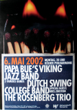 PAPA BUE'S VIKING JAZZ BAND - 2002 - Concert - Rosenberg Trio - Poster - Kln