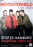 REVOLVERHELD - 2023 - In Concert - Live Neu Erzhlen Tour - Poster - Hamburg B