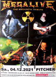 MEGALIVE - 2021 - In Concert - Tribute to Megadeth - Poster - Dsseldorf