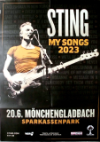 STING - THE POLICE - 2023 - In Concert - My Songs Tour - Poster - Mnchengladbach