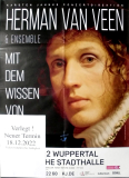 VAN VEEN, HERMAN - 2022 - Mit Dem Wissen... Tour - Poster - Wuppertal