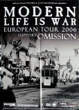 MODERN LIFE IS WAR - 2006 - In Concert - Hardcore - European Tour - Poster