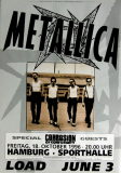 METALLICA - 1996 - In Concert - Poor Touring Me Tour - Poster - Hamburg